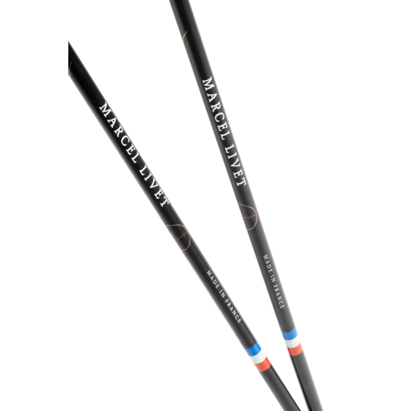 Marcel Livet ski stick, black aluminium stick