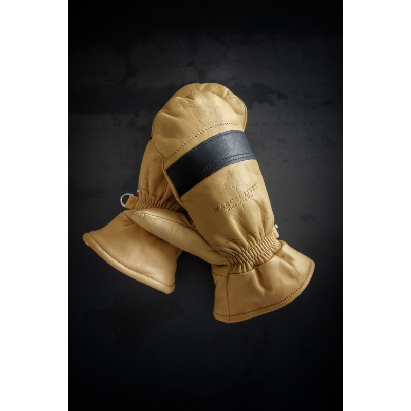 Moufles en cuir Louis Gevril, fabriquées en France, moufles robustes homme