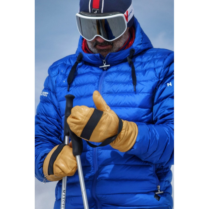 Moufles en cuir Roger Duplat, fabriquées en France, moufles robustes homme