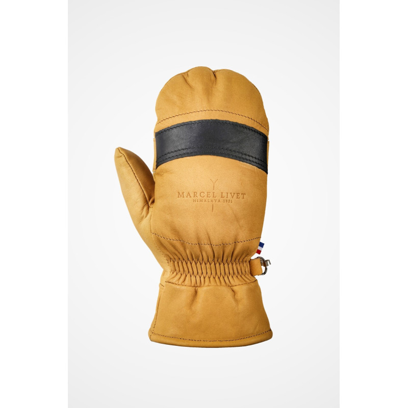 Moufles en cuir Louis Gevril, fabriquées en France, moufles robustes homme