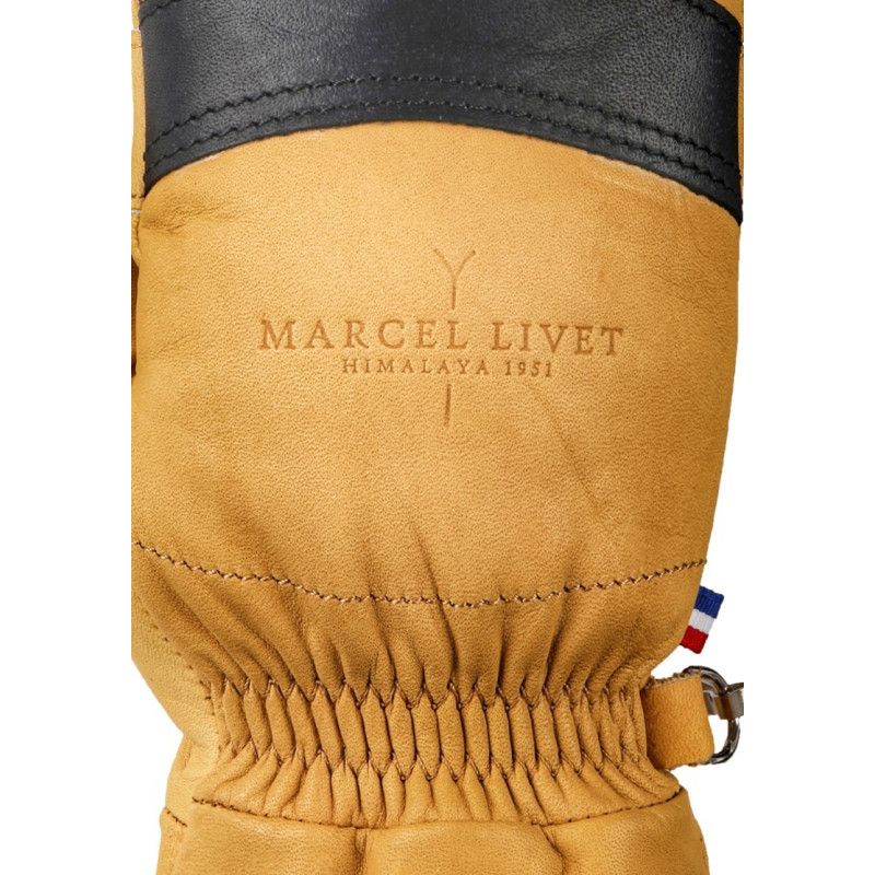 Moufles en cuir Louis Gevril, fabriquées en France, moufles robustes homme