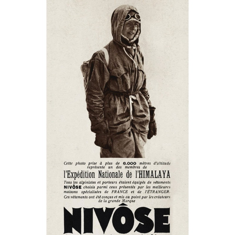 Himalaya-inspired Warm Down Jacket 1951, Men's model, Collaboration NIVOSE x MARCEL LIVET