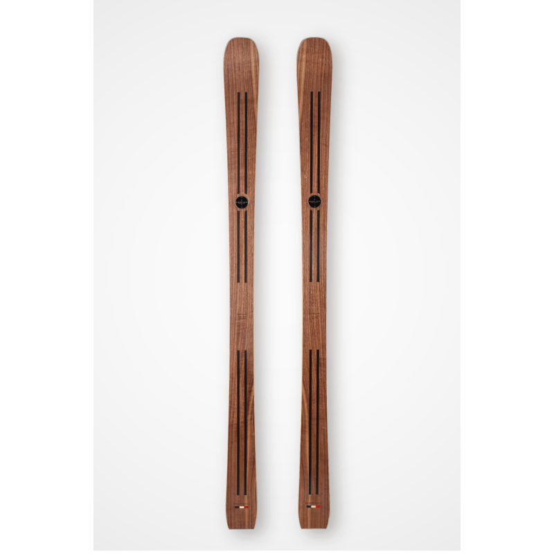 Top-of-the-range ski Léon prestige, prestige wooden ski made in france
