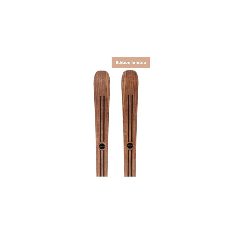 Top-of-the-range ski Léon prestige, prestige wooden ski made in france
