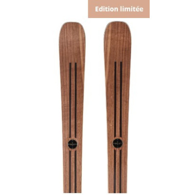 Top-of-the-range ski Léon prestige, prestige wooden ski made in france
