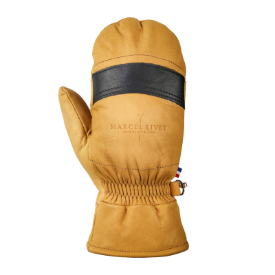 Moufles en cuir Louis Gevril, fabriquées en France, moufles robustes homme