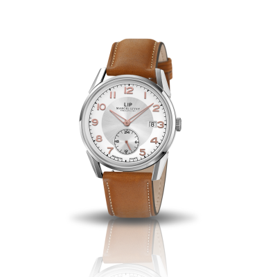 Automatic watch inspired by the Himalayan Expedition 1951, Collaboration LIP x MARCEL LIVET