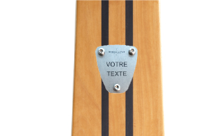 Personnalisation du texte sur les skis